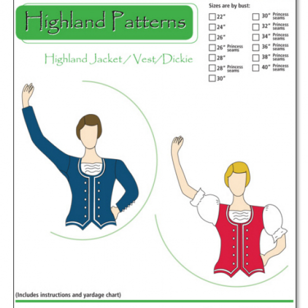 Highland Jacket/Vest/Dickie Pattern