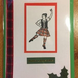 Highland Dance Christmas Card