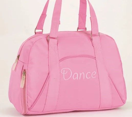 Pink Dance Bag with White Writing