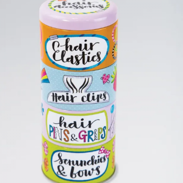 Rachel Ellen Hair Accessories Stackable Tins