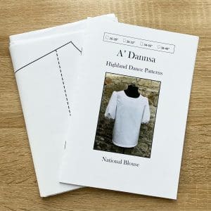 Paper pattern with picture of blouse