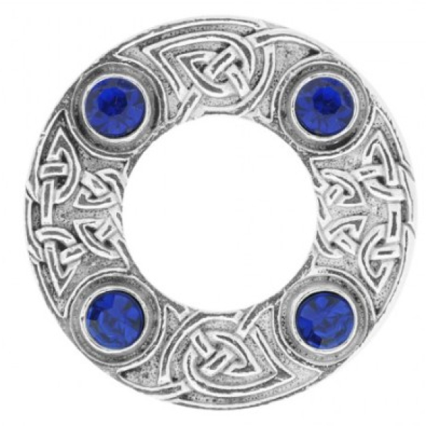 Dancers Celtic Plaid Brooch