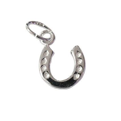 Silver horseshoe charm