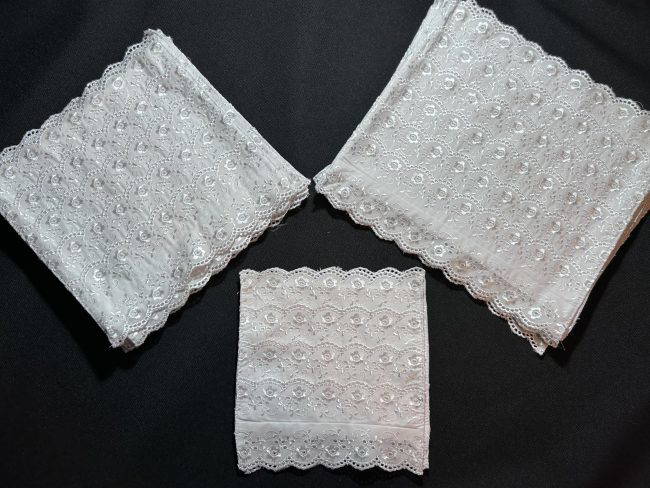 Bibs 3 sets of highland dancing bibs on a black background